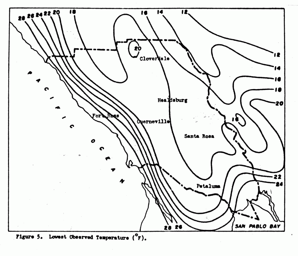 Lowest Observed Temperature, Figure 5