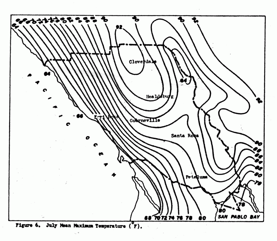 July Mean Maximum Temperature, Figure 6