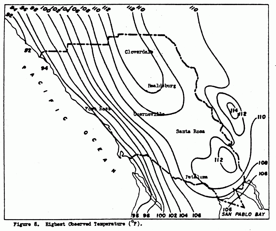 Highest Observed Temperature, Figure 8