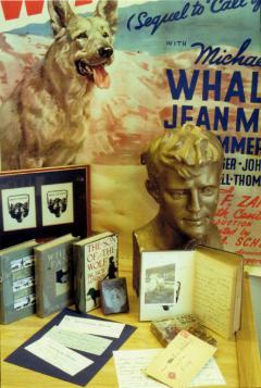 Bust of Jack London, Movie poster of Call of the Wild