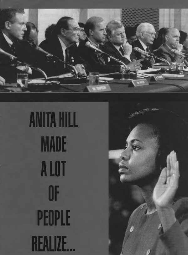 Anita Hill talking to Congress